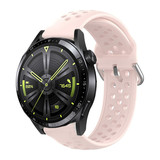Strap-it Bracelet silicone avec trous Huawei Watch GT 3 46mm (rose)