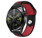Strap-it Strap-it Bracelet sport Huawei Watch GT 3 46mm (noir/rouge)