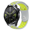 Strap-it Strap-it Bracelet sport Huawei Watch GT 3 46mm (gris/jaune)