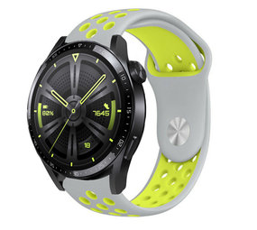 Strap-it Bracelet sport Huawei Watch GT 3 46mm (gris/jaune)
