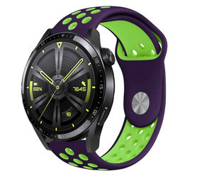 Strap-it Bracelet sport Huawei Watch GT 3 46mm (violet/vert)