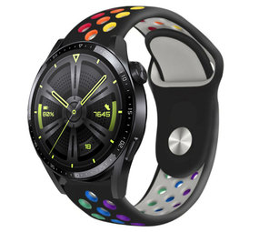 Strap-it Bracelet sport Huawei Watch GT 3 46mm (noir et multicolore)