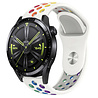 Strap-it Strap-it Bracelet sport Huawei Watch GT 3 46mm (blanc et multicolore) Strap-it Strap-it Bracelet sport Huawei Watch GT 3 46mm (blanc et multicolore)