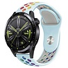 Strap-it Strap-it Bracelet sport Huawei Watch GT 3 46mm (bleu clair et multicolore) Strap-it Strap-it Bracelet sport Huawei Watch GT 3 46mm (bleu clair et multicolore)