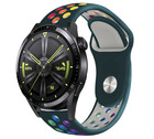 Strap-it Strap-it Bracelet sport Huawei Watch GT 3 46mm (vert pin et multicolore)