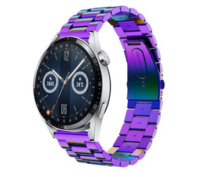 Strap-it Bracelet acier Huawei Watch GT 3 46mm (arc-en-ciel)