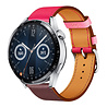 Strap-it Strap-it Bracelet cuir Huawei Watch GT 3 46mm (rose/rouge marron) Strap-it Strap-it Bracelet cuir Huawei Watch GT 3 46mm (rose/rouge marron)