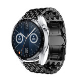 Strap-it Bracelet acier dragon Huawei Watch GT 3 46mm (noir)