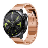 Strap-it Bracelet métal Huawei Watch GT 3 46mm (or rose)