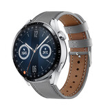 Strap-it Bracelet cuir Huawei Watch GT 3 46mm (gris)