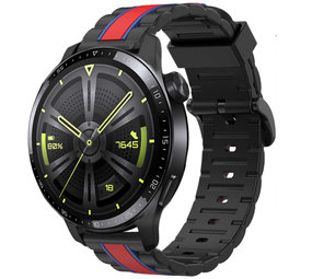 Strap-it Bracelet Special Edition Huawei Watch GT 3 46mm (noir/rouge)