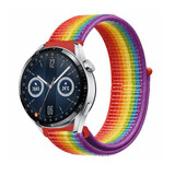 Strap-it Bracelet nylon Huawei Watch GT 3 46mm (arc-en-ciel)