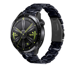 Strap-it Bracelet résine Huawei Watch GT 3 46mm (noir/blanc) Strap-it Bracelet résine Huawei Watch GT 3 46mm (noir/blanc)