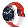Strap-it Strap-it Bracelet triple sport Huawei Watch GT 3 46mm (rouge-blanc-bleu) Strap-it Strap-it Bracelet triple sport Huawei Watch GT 3 46mm (rouge-blanc-bleu)