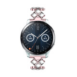 Strap-it Bracelet acier diamant Huawei Watch GT 3 46mm (rose)