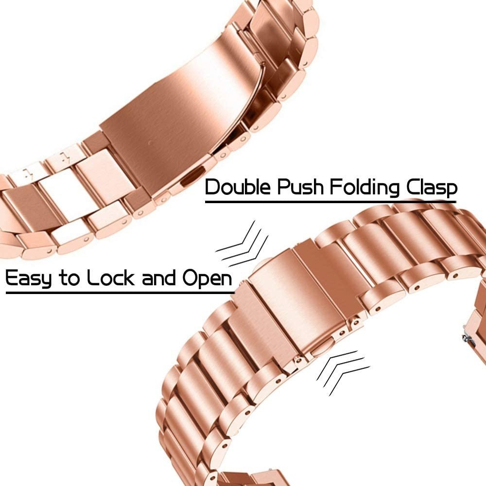 Strap-it Strap-it Bracelet acier Huawei Watch GT 3 42mm (or rose)