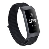 Strap-it Bracelet nylon Fitbit Charge 4 (noir)