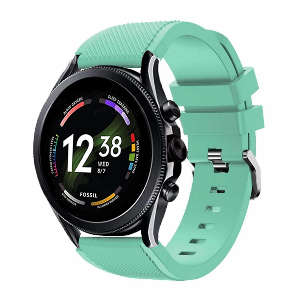 Strap-it Strap-it Bracelet silicone Fossil Gen 6 - 44mm  (aqua)