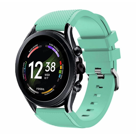 Strap-it Strap-it Bracelet silicone Fossil Gen 6 - 44mm  (aqua)