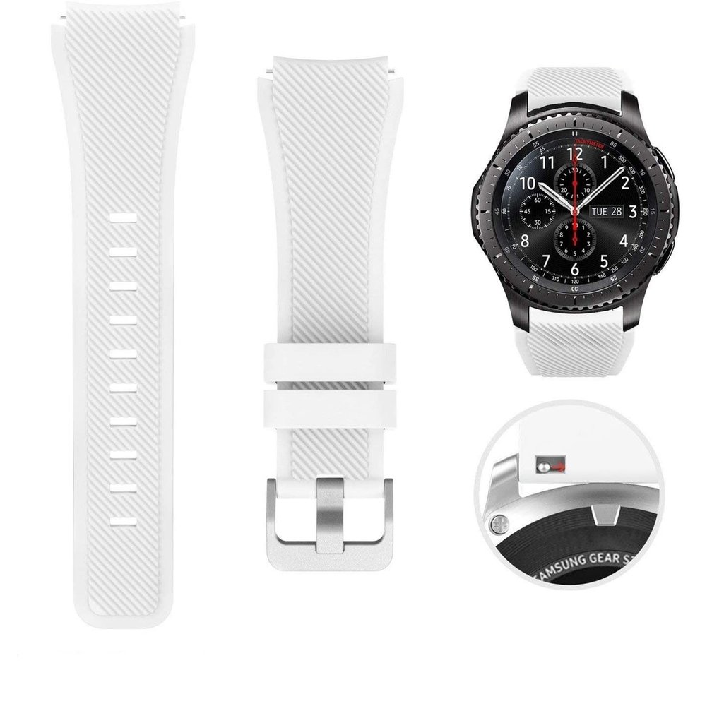 Strap-it Strap-it Bracelet silicone Fossil Gen 6 - 44mm  (blanc)
