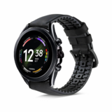 Strap-it Bracelet silicone/cuir Fossil Gen 6 - 44mm (noir)