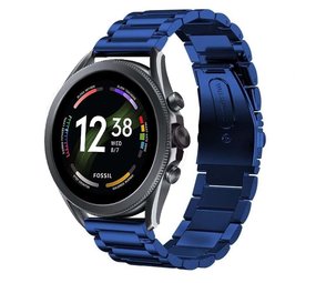 Strap-it Bracelet acier Fossil Gen 6 - 44mm (bleu)