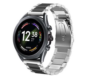 Strap-it Bracelet acier Fossil Gen 6 - 44mm (argent/noir)