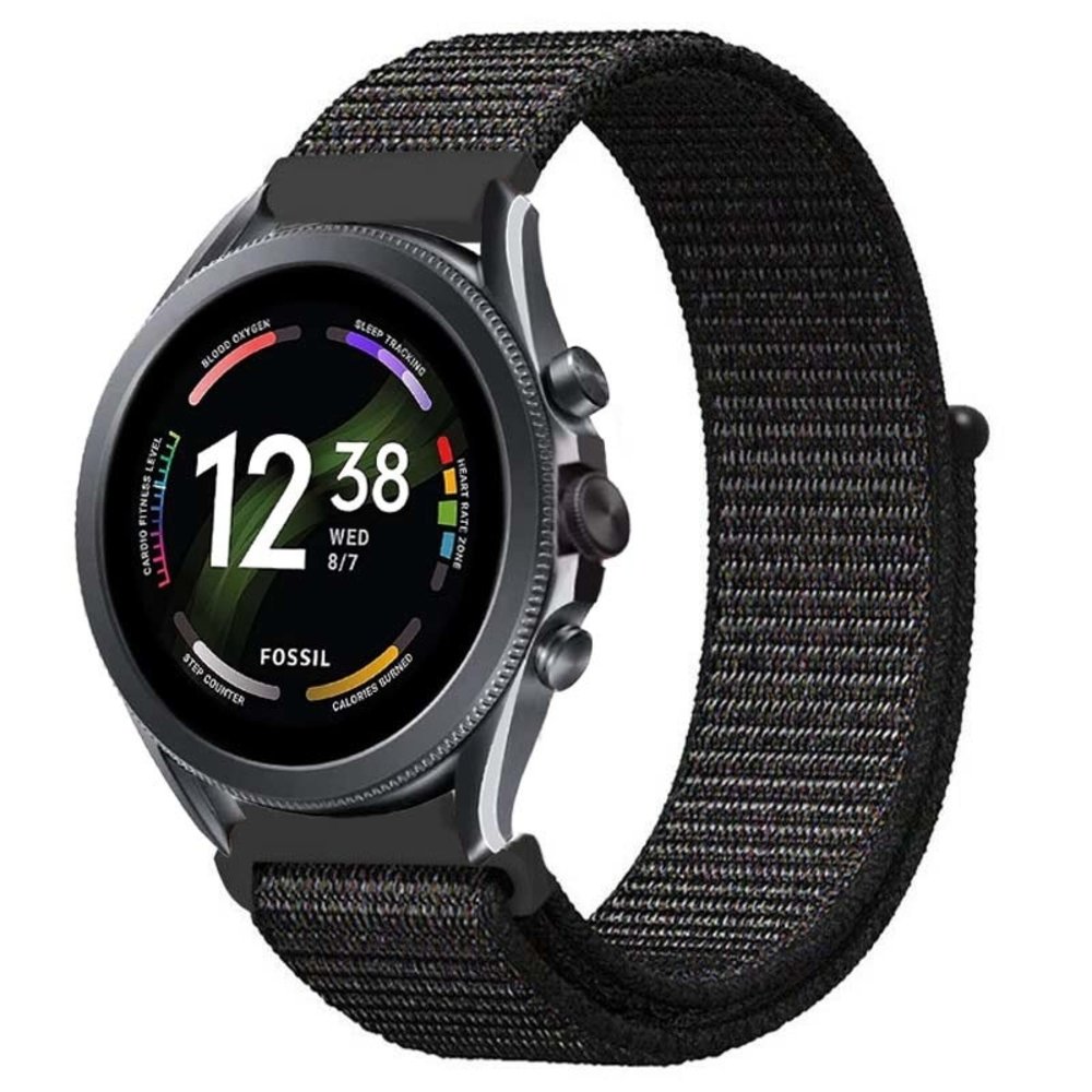 Strap-it Strap-it Bracelet nylon Fossil Gen 6 - 44mm (noir)