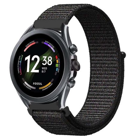 Strap-it Strap-it Bracelet nylon Fossil Gen 6 - 44mm (noir)