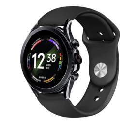 Strap-it Bracelet sport Fossil gen 6 - 44mm (noir)