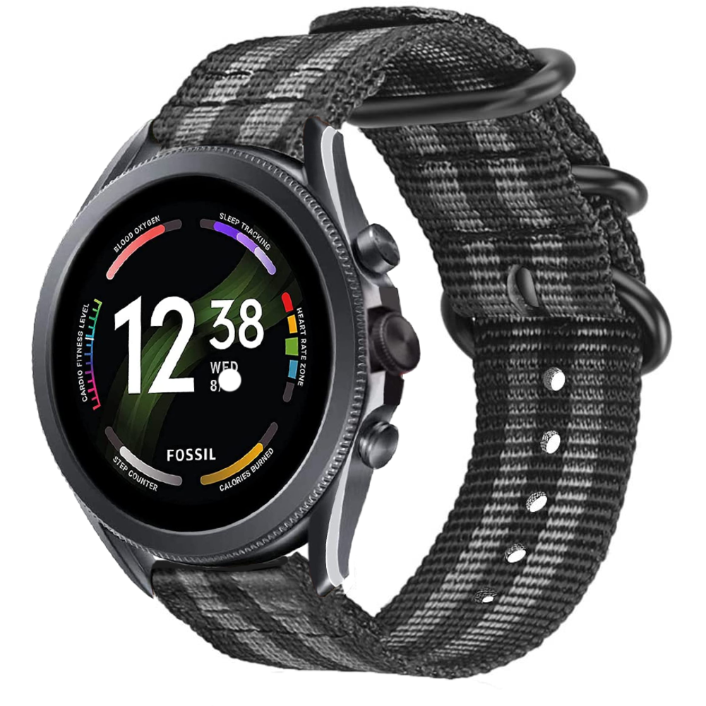 Strap-it Strap-it Bracelet nylon boucle Fossil Gen 6 - 44mm Strap-it Strap-it Bracelet nylon boucle Fossil Gen 6 - 44mm