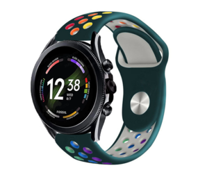 Strap-it Bracelet sport Fossil gen 6 - 44mm (vert sapin coloré)