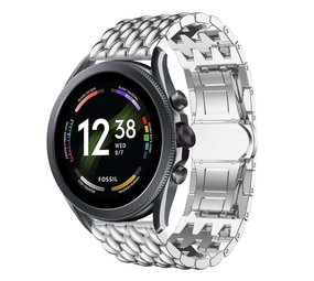 Strap-it Bracelet acier dragon Fossil Gen 6 - 44mm (argent)