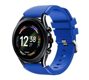 Strap-it Bracelet silicone Fossil Gen 6 - 44mm  (bleu)