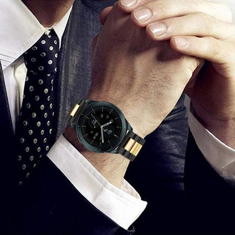 Strap-it Strap-it Bracelet acier Fossil Gen 6 - 44 mm (noir/or)