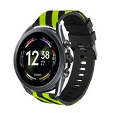 Strap-it Bracelet silicone rayé Fossil Gen 6 - 44mm (noir/jaune)