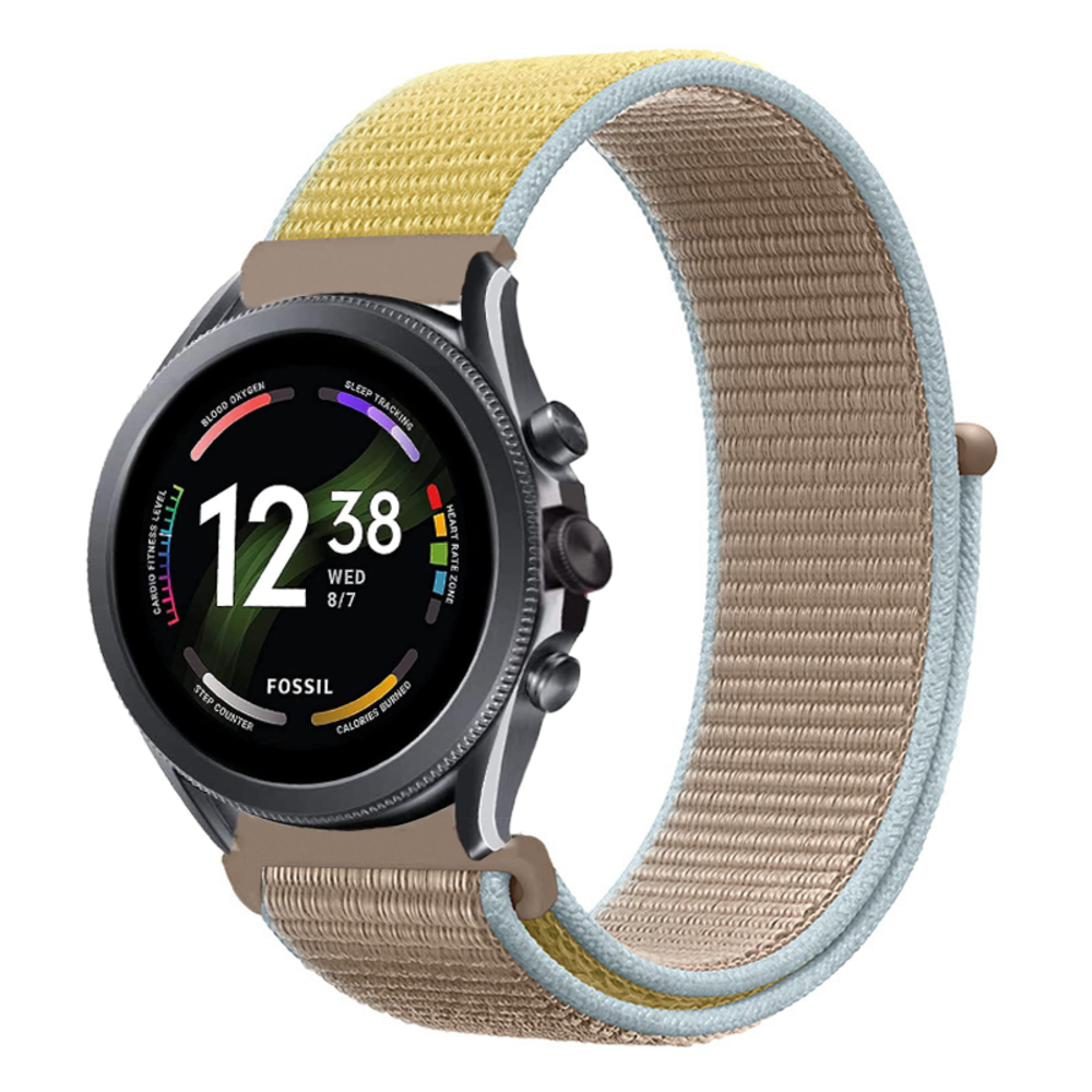 Strap-it Strap-it Bracelet nylon Fossil Gen 6 - 44mm (camel)