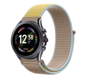 Strap-it Bracelet nylon Fossil Gen 6 - 44mm (camel)