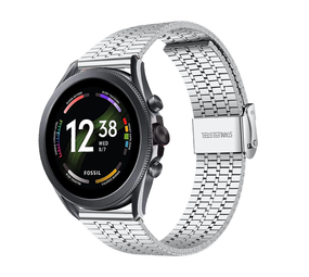 Strap-it Bracelet acier inoxydable Fossil Gen 6 - 44mm (argent)