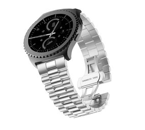 Strap-it Bracelet acier présidentiel Samsung Galaxy Watch 42mm (argent)