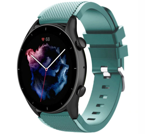 Strap-it Strap-it Bracelet silicone Amazfit GTR 3 (Pro) (vert sapin)