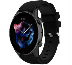 Strap-it Bracelet silicone Amazfit GTR 3 (Pro) (noir)
