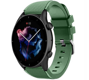 Strap-it Bracelet silicone Amazfit GTR 3 (Pro) (vert armée)