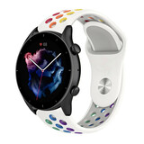 Strap-it Bracelet sport Amazfit GTR 3 (Pro) (blanc coloré)