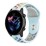 Strap-it Bracelet sport Amazfit GTR 3 (Pro) (bleu clair coloré)