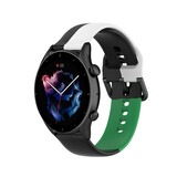 Strap-it Bracelet triple sport Amazfit GTR 3 (Pro) (noir/blanc/vert)