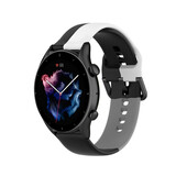 Strap-it Bracelet triple sport Amazfit GTR 3 (Pro) (noir/ blanc/gris)