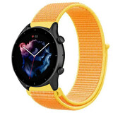 Strap-it Bracelet nylon Amazfit GTR 3 (Pro) (jaune clair)