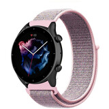 Strap-it Bracelet nylon Amazfit GTR 3 (Pro) (sable rose)