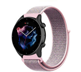 Strap-it Bracelet nylon Amazfit GTR 3 (Pro) (sable rose)